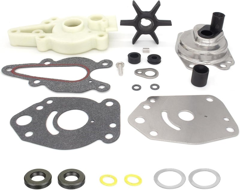 QUICKMARINER QuickMarine 42040A5 Water Pump Impeller Repair Kit for Mercury Marine 6-15 HP Outboard Motors Replacement 46-42089A4 46-42089A5 Sierra 18-3149 Boat Engine - Image 1